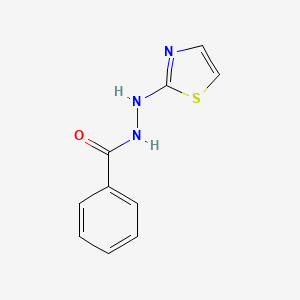 molecular formula C10H9N3OS B12313565 N'-(1,3-thiazol-2-yl)benzohydrazide 