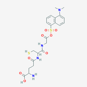 molecular formula C22H28N4O8S2 B12313588 Dansylglutathione 