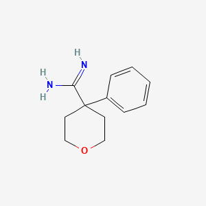 4-Phenyloxane-4-carboximidamide