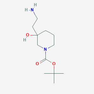 Tert-butyl 3-(2-aminoethyl)-3-hydroxypiperidine-1-carboxylate