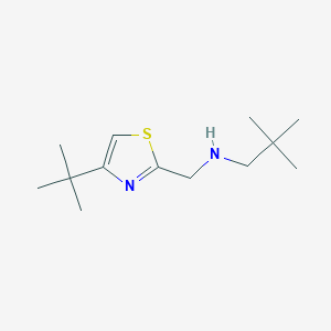 molecular formula C13H24N2S B12313645 [(4-Tert-butyl-1,3-thiazol-2-yl)methyl](2,2-dimethylpropyl)amine 