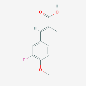 (E)-3-(3-fluoro-4-methoxyphenyl)-2-methylprop-2-enoic acid