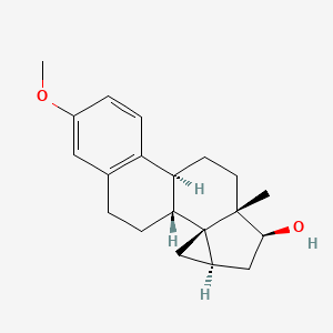 molecular formula C20H26O2 B1231369 3-Methoxy-14,15-methyleneestra-1,3,5-triene-17-ol CAS No. 68247-73-4
