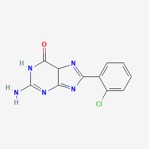 2-Amino-8-(2-chlorophenyl)-1,5-dihydropurin-6-one