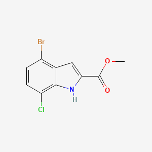 methyl 4-bromo-7-chloro-1H-indole-2-carboxylate