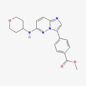 Methyl 4-{6-[(oxan-4-yl)amino]imidazo[1,2-b]pyridazin-3-yl}benzoate