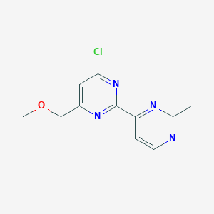 4-Chloro-6-(methoxymethyl)-2-(2-methylpyrimidin-4-yl)pyrimidine