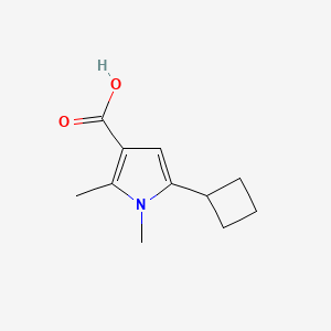 5-Cyclobutyl-1,2-dimethyl-1H-pyrrole-3-carboxylic acid