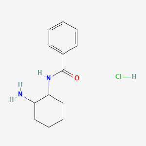 rac-N-[(1R,2R)-2-aminocyclohexyl]benzamide hydrochloride, trans