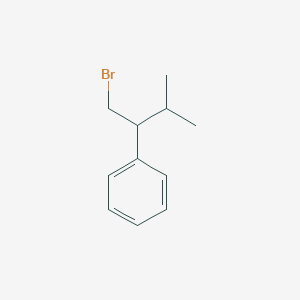 molecular formula C11H15Br B12313777 (1-Bromo-3-methylbutan-2-yl)benzene 