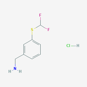 {3-[(Difluoromethyl)sulfanyl]phenyl}methanamine hydrochloride