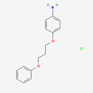 molecular formula C15H17ClNO2- B1231379 p-(Phenoxypropoxy)aniline CAS No. 35965-98-1