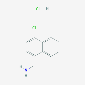 molecular formula C11H11Cl2N B12313804 (4-Chloronaphthalen-1-yl)methanamine hydrochloride 