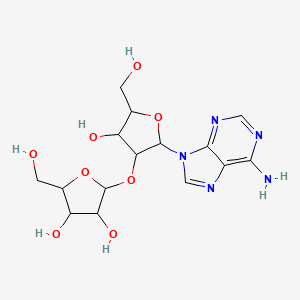 2-[2-(6-Aminopurin-9-yl)-4-hydroxy-5-(hydroxymethyl)oxolan-3-yl]oxy-5-(hydroxymethyl)oxolane-3,4-diol