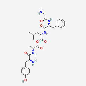 molecular formula C30H41N5O7 B1231386 Enkephalin-leu, ala(2)-Me-phe(4)- CAS No. 64963-13-9
