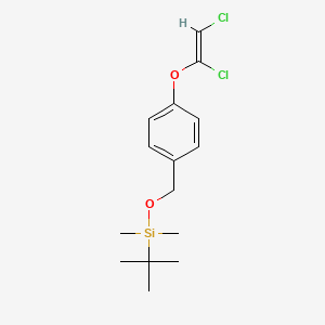 tert-Butyl({4-[(1,2-dichloroethenyl)oxy]phenyl}methoxy)dimethylsilane