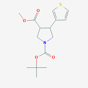 1-Tert-butyl 3-methyl 4-(thiophen-3-yl)pyrrolidine-1,3-dicarboxylate