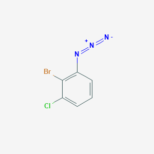 molecular formula C6H3BrClN3 B12313876 1-Azido-2-bromo-3-chlorobenzene 