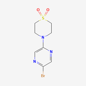 4-(5-Bromopyrazin-2-yl)-1lambda6-thiomorpholine-1,1-dione