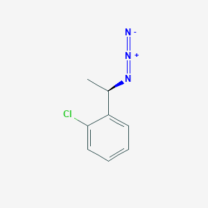 molecular formula C8H8ClN3 B12313911 1-[(1R)-1-azidoethyl]-2-chlorobenzene 