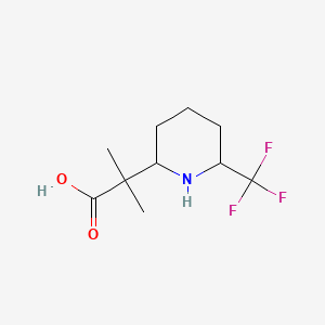 rac-2-methyl-2-[(2R,6S)-6-(trifluoromethyl)piperidin-2-yl]propanoic acid, cis