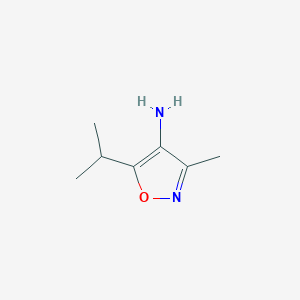 molecular formula C7H12N2O B12313946 3-Methyl-5-(propan-2-yl)-1,2-oxazol-4-amine 