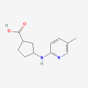 rac-(1R,3S)-3-[(5-methylpyridin-2-yl)amino]cyclopentane-1-carboxylic acid, cis