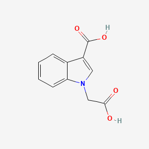 molecular formula C11H9NO4 B12313954 1-(Carboxymethyl)-1H-indole-3-carboxylic acid 