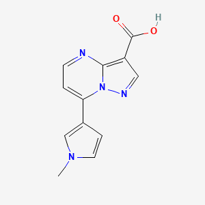 7-(1-methyl-1H-pyrrol-3-yl)pyrazolo[1,5-a]pyrimidine-3-carboxylic acid