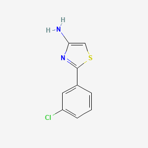 molecular formula C9H7ClN2S B12313975 2-(3-Chlorophenyl)-1,3-thiazol-4-amine 