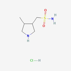 rac-[(3R,4R)-4-methylpyrrolidin-3-yl]methanesulfonamide hydrochloride, trans