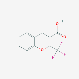 2-(Trifluoromethyl)-3,4-dihydro-2H-1-benzopyran-3-carboxylic acid