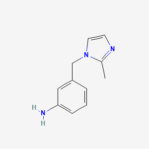 3-[(2-Methyl-1H-imidazol-1-YL)methyl]aniline