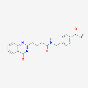 4-[[4-(4-oxo-4aH-quinazolin-2-yl)butanoylamino]methyl]benzoic acid