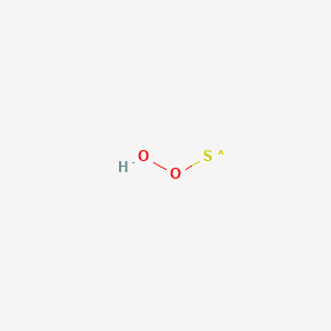 molecular formula HO2S B1231402 Hydroperoxysulfanyl 
