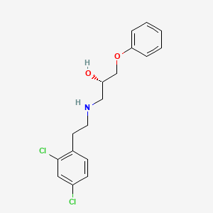 (2S)-1-{[2-(2,4-dichlorophenyl)ethyl]amino}-3-phenoxypropan-2-ol