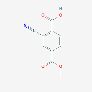 2-Cyano-4-(methoxycarbonyl)benzoic acid