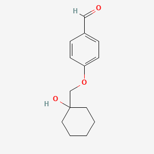 4-((1-Hydroxycyclohexyl)methoxy)benzaldehyde