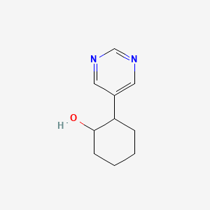 2-(Pyrimidin-5-yl)cyclohexan-1-ol