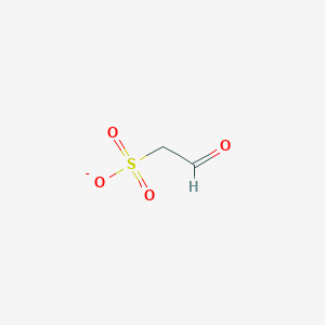 molecular formula C2H3O4S- B1231407 磺酸乙醛 