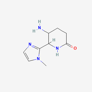 5-Amino-6-(1-methyl-1H-imidazol-2-yl)piperidin-2-one