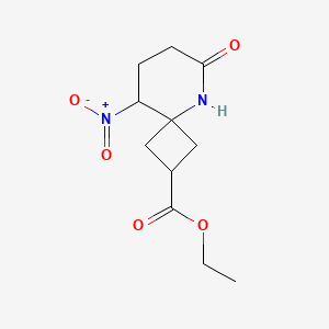 Ethyl 9-nitro-6-oxo-5-azaspiro[3.5]nonane-2-carboxylate