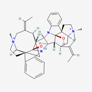molecular formula C40H48N4O2+2 B1231414 Calebassone 