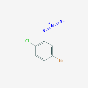 molecular formula C6H3BrClN3 B12314190 2-Azido-4-bromo-1-chlorobenzene 