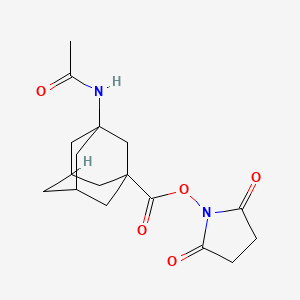 2,5-Dioxopyrrolidin-1-yl 3-acetamidoadamantane-1-carboxylate