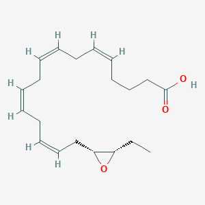 molecular formula C20H30O3 B1231420 (5Z,8Z,11Z,14Z)-(17R,18S)-17,18-Epoxyicosa-5,8,11,14-tetraenoic acid 