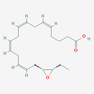 molecular formula C20H30O3 B1231420 (5Z,8Z,11Z,14Z)-(17R,18S)-17,18-环氧二十碳-5,8,11,14-四烯酸 