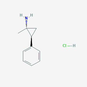 (1R,2S)-1-methyl-2-phenylcyclopropan-1-amine hydrochloride