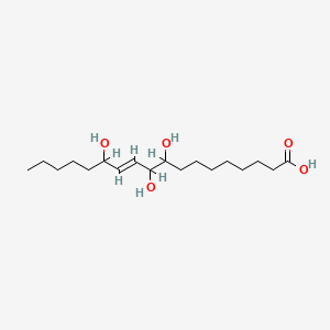 molecular formula C18H34O5 B1231423 9,10,13-三羟基-11-十八碳烯酸 CAS No. 29907-57-1