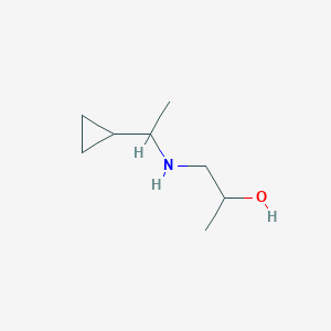 1-[(1-Cyclopropylethyl)amino]propan-2-ol